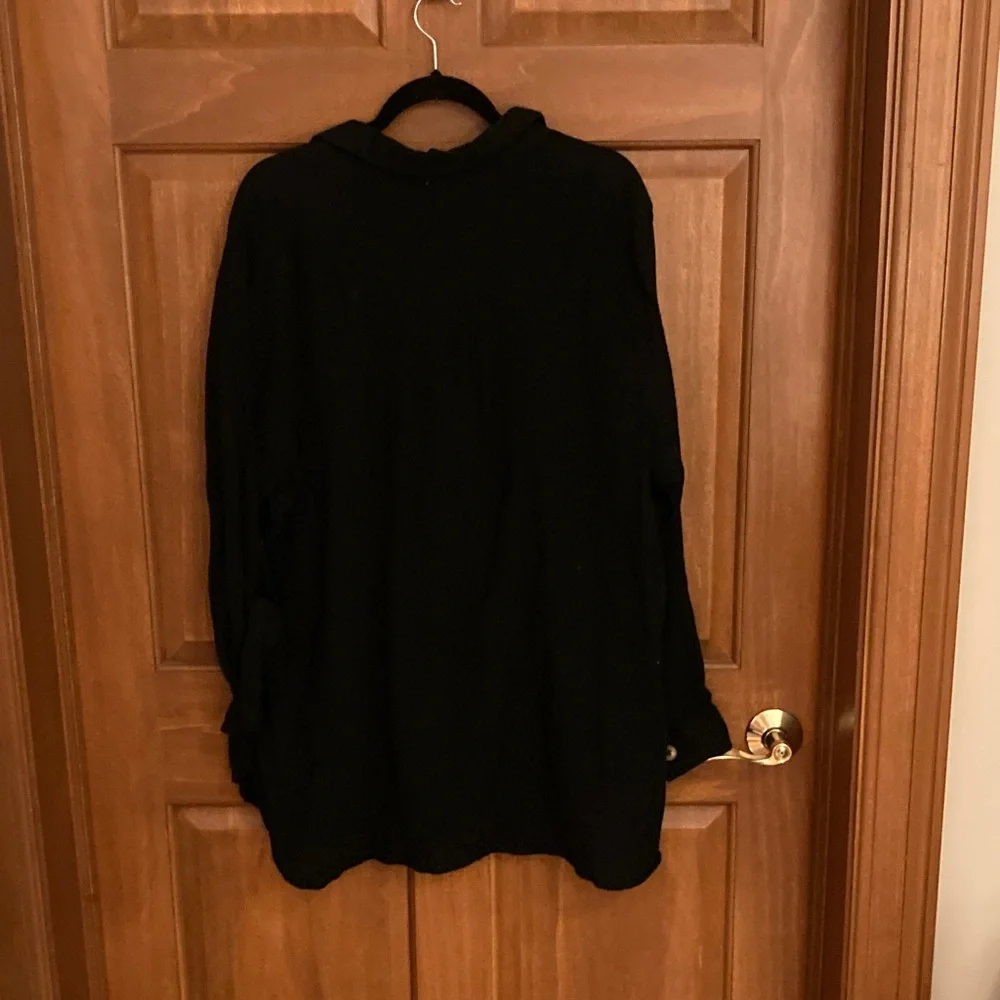 Como Vintage Black Button-Up Blouse - Picture 5 of 5